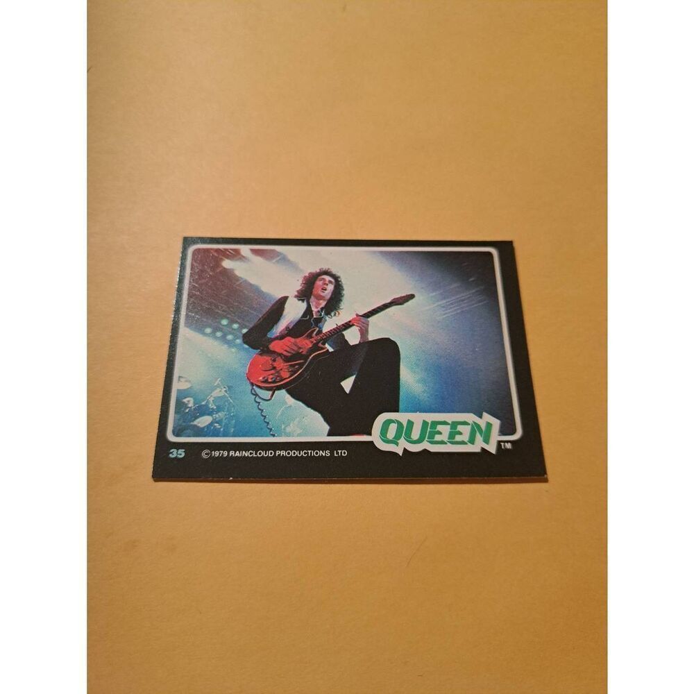 Vintage 1979 Raincloud Productions Queen Trading Card #35 Rock Band Memorabilia